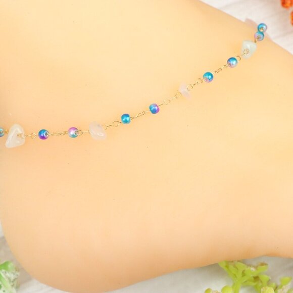 "Handmade Anklet – Elegant & Delicate Jewelry for Women | UNVRC1676 - Picture 5 of 10
